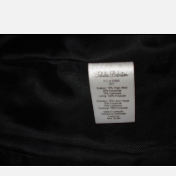 Aritzia T. Babaton Howell Wool Cashmere Double Breast High Collar Peacoat XXS - Picture 8 of 13